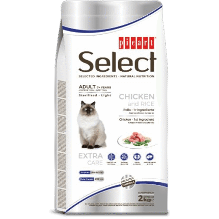 SELECT CAT ADULT GRAIN FREE - STERILISED·LIGHT 2 kg 